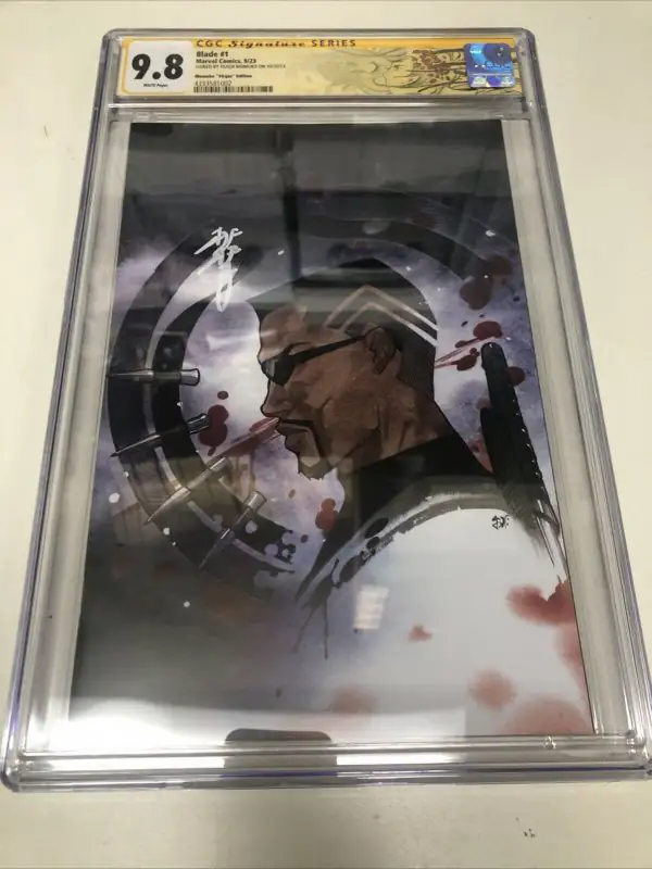 Blade #1 (Marvel Comics, 2023), CGC 9.8 graded comic book, Signature Series label — front cover in its holder