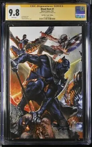Blood Hunt #1 (Marvel Comics, 2024), CGC 9.8 graded comic book, Signature Series label — front cover in its holder