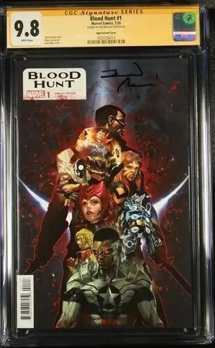 Blood Hunt #1 (Marvel Comics, 2024), CGC 9.8 graded comic book, Signature Series label — front cover in its holder