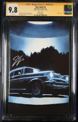 Blue Book #4 (Dark Horse Comics, 2023), CGC 9.8 graded comic book, Signature Series label — front cover in its holder