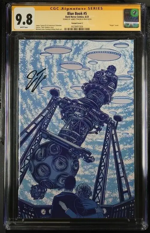Blue Book #5 (Dark Horse Comics, 2023), CGC 9.8 graded comic book, Signature Series label — front cover in its holder