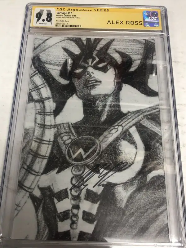 Carnage #12 (Marvel Comics, 2023), CGC 9.8 graded comic book, Signature Series label — front cover in its holder