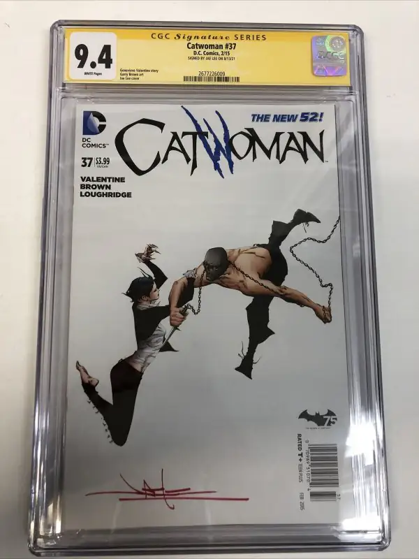 Catwoman #37 (DC Comics, 2015), CGC 9.4 graded comic book, Signature Series label — front cover in its holder
