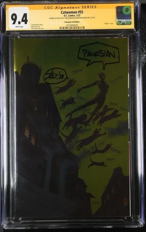 Catwoman #55 (DC Comics, 2023), CGC 9.4 graded comic book, Signature Series label — front cover in its holder