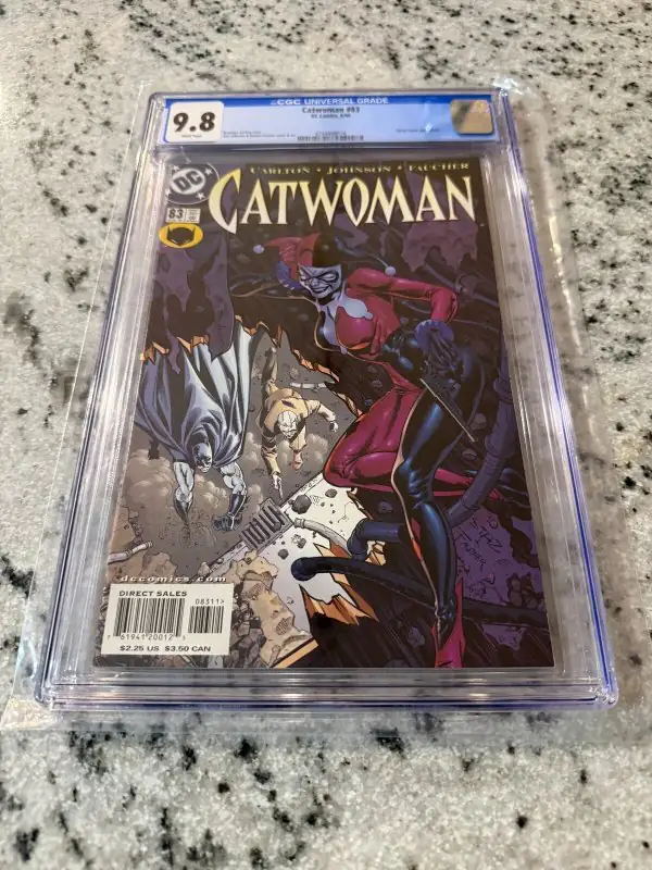 Catwoman #83 (DC Comics, 2000), CGC 9.8 graded comic book, Universal Blue label — front cover in its holder