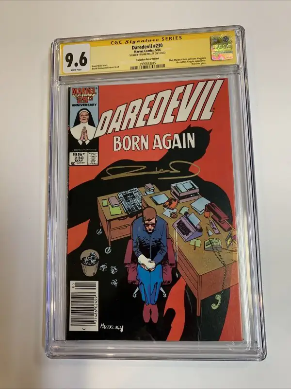 Daredevil #230 (Marvel Comics, 1986), CGC 9.6 graded comic book, Signature Series label — front cover in its holder