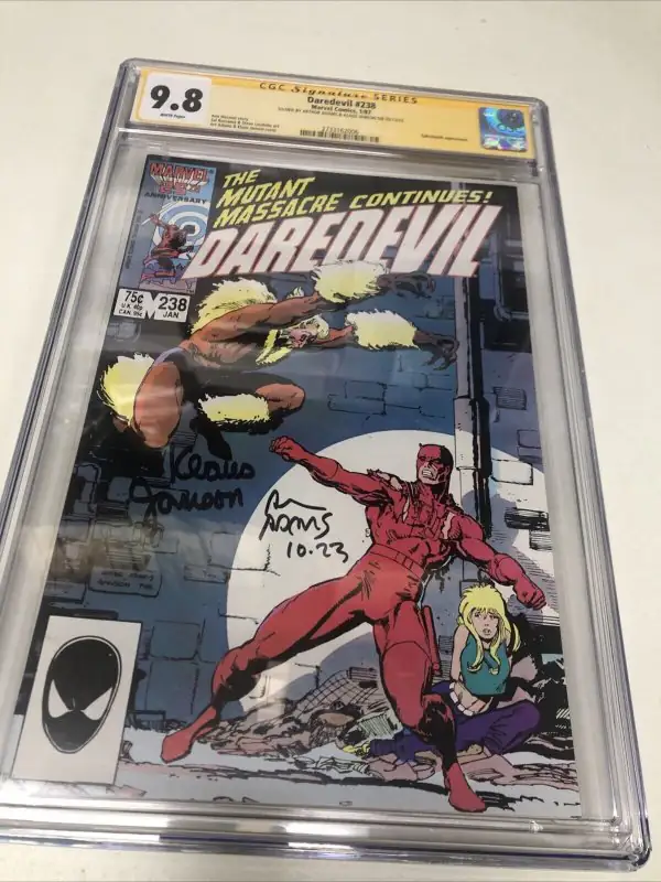 Daredevil #238 (Marvel Comics, 1987), CGC 9.8 graded comic book, Signature Series label — front cover in its holder