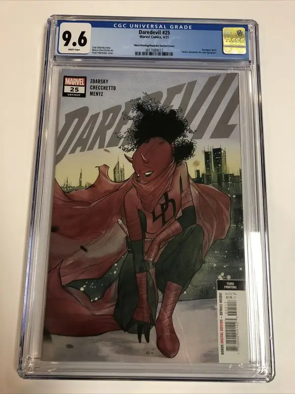Daredevil #25 (Marvel Comics, 2021), CGC 9.6 graded comic book, Universal Blue label — front cover in its holder