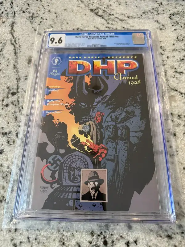 Dark Horse Presents Annual #1 (DC Comics, 1998), CGC 9.6 graded comic book, Universal Blue label — front cover in its holder