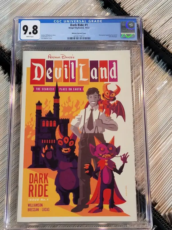 Dark Rider #1 (Image Comics, 2022), CGC 9.8 graded comic book, Universal Blue label — front cover in its holder