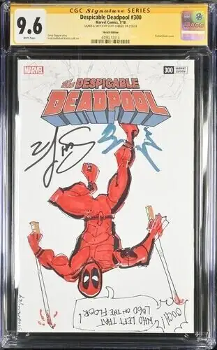 Despicable Deadpool #300 (Marvel Comics, 2018), CGC 9.6 graded comic book, Signature Series label — front cover in its holder