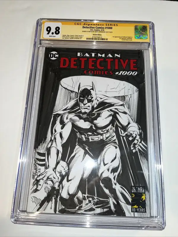 Detective Comics #1000 (DC Comics, 2019), CGC 9.8 graded comic book, Signature Series label — front cover in its holder
