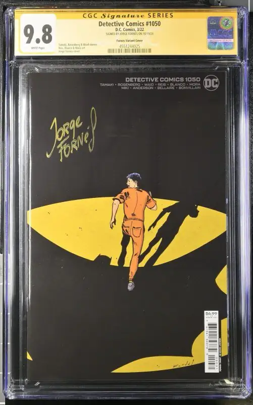 Detective Comics #1050 (DC Comics, 2022), CGC 9.8 graded comic book, Signature Series label — front cover in its holder