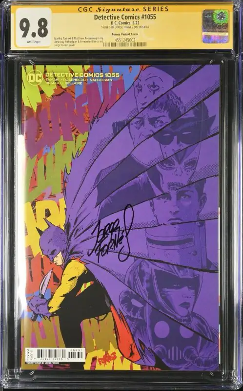 Detective Comics #1055 (DC Comics, 2022), CGC 9.8 graded comic book, Signature Series label — front cover in its holder