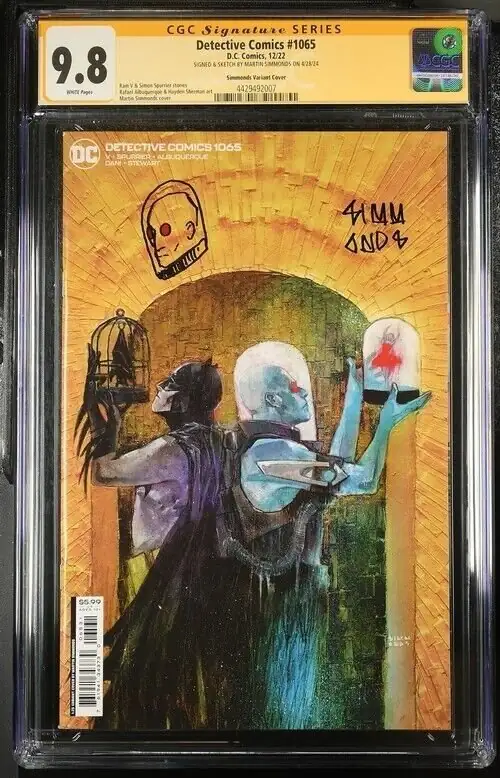 Detective Comics #1065 (DC Comics, 2022), CGC 9.8 graded comic book, Signature Series label — front cover in its holder