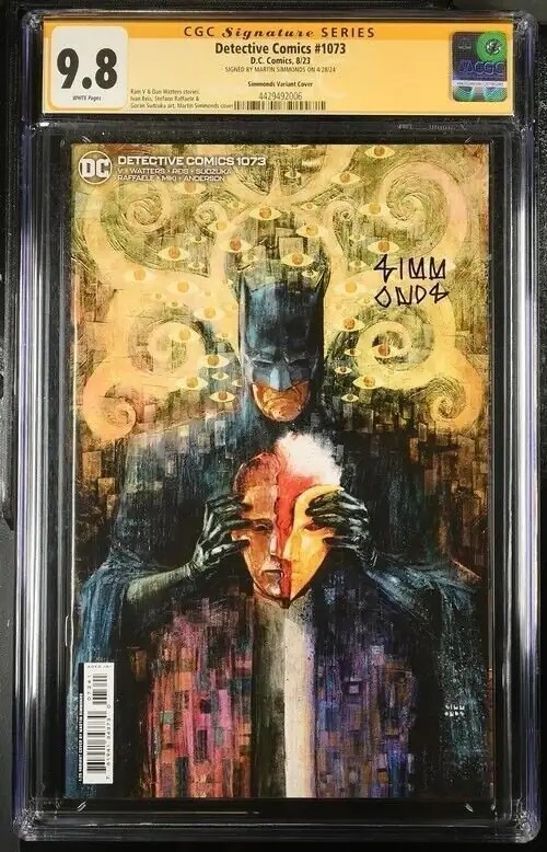 Detective Comics #1073 (DC Comics, 2023), CGC 9.8 graded comic book, Signature Series label — front cover in its holder