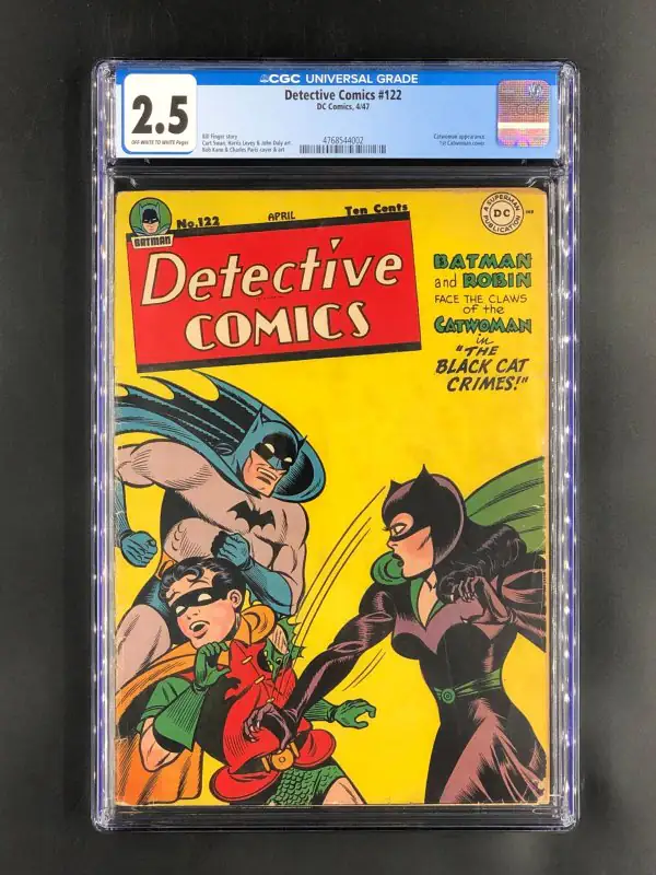 Detective Comics #122 (DC Comics, 1947), CGC 2.5 graded comic book, Universal Blue label — front cover in its holder