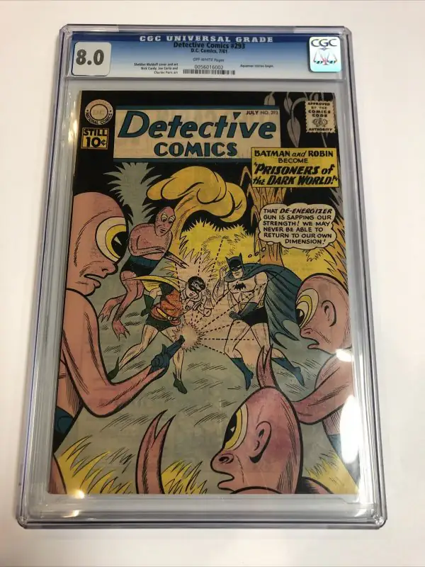 Detective Comics #293 (DC Comics, 1961), CGC 8.0 graded comic book, Universal Blue label — front cover in its holder