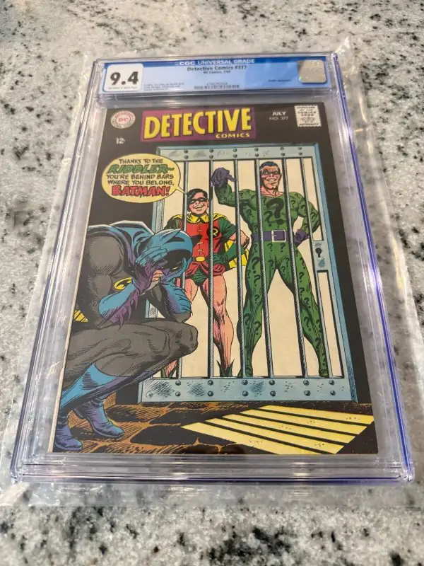 Detective Comics #377 (DC Comics, 1968), CGC 9.4 graded comic book, Universal Blue label — front cover in its holder