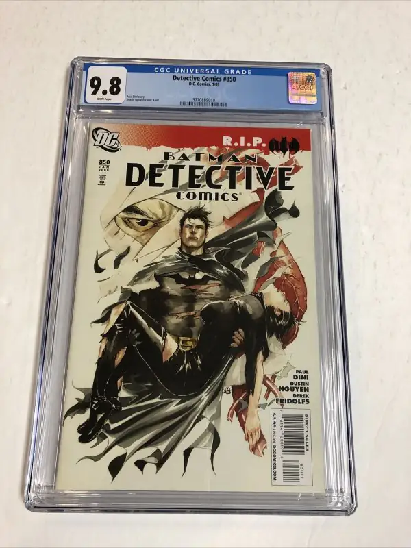 Detective Comics #850 (DC Comics, 2009), CGC 9.8 graded comic book, Universal Blue label — front cover in its holder