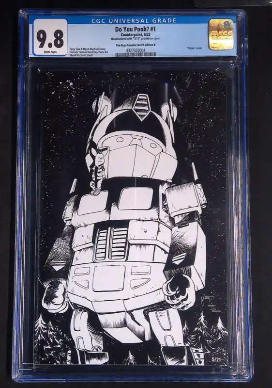 Do You Pooh? #1 (Counterpoint Comics, 2023), CGC 9.8 graded comic book, Universal Blue label — front cover in its holder