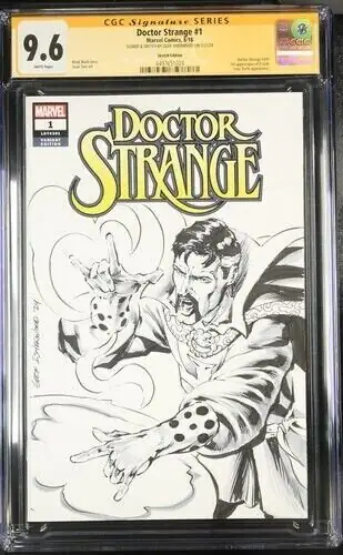 Doctor Strange #1 (Marvel Comics, 2018), CGC 9.6 graded comic book, Signature Series label — front cover in its holder