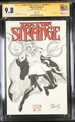 Doctor Strange #1 (Marvel Comics, 2015), CGC 9.8 graded comic book, Signature Series label — front cover in its holder