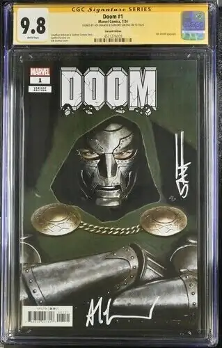 Doom #1 (Marvel Comics, 2024), CGC 9.8 graded comic book, Signature Series label — front cover in its holder