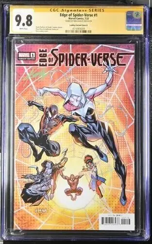 Edge of Spider-Verse #1 (Marvel Comics, 2023), CGC 9.8 graded comic book, Signature Series label — front cover in its holder