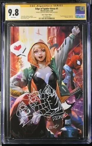 Edge of Spider-Verse #1 (Marvel Comics, 2024), CGC 9.8 graded comic book, Signature Series label — front cover in its holder