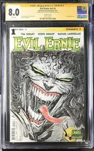 Evil Erine #v2 #1 (Dynamite Entertainment, 2014), CGC 8.0 graded comic book, Signature Series label — front cover in its holder