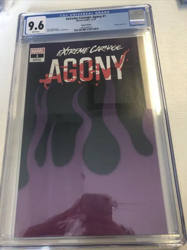 Extreme Carnage: Agony #1 (Marvel Comics, 2021), CGC 9.6 graded comic book, Universal Blue label — front cover in its holder