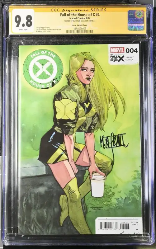 Fall of House X #4 (Marvel Comics, 2024), CGC 9.8 graded comic book, Signature Series label — front cover in its holder