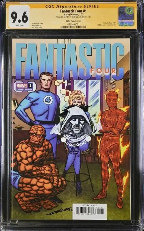 Fantastic Four #1 (Marvel Comics, 2023), CGC 9.6 graded comic book, Signature Series label — front cover in its holder