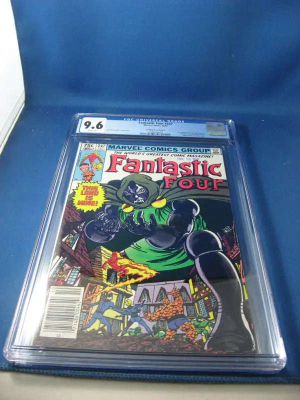 Fantastic Four #247 (Marvel Comics, 1982), CGC 9.6 graded comic book, Universal Blue label — front cover in its holder