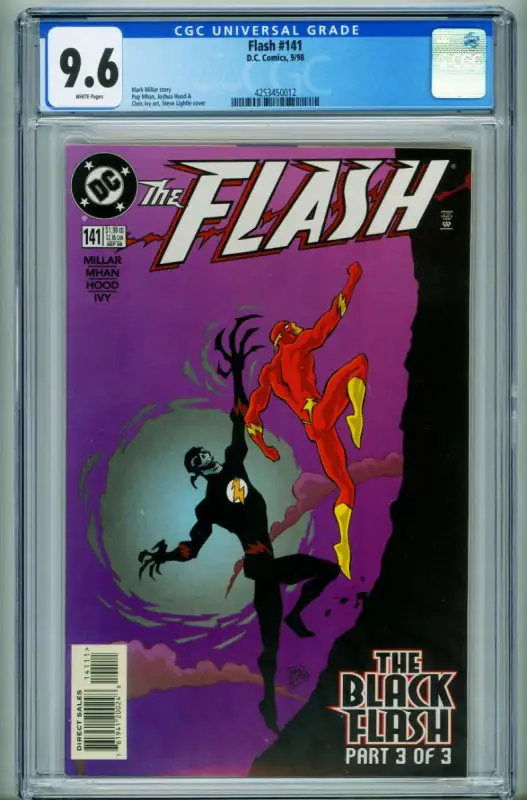 Flash #141 (DC Comics, 1998), CGC 9.6 graded comic book, Universal Blue label — front cover in its holder