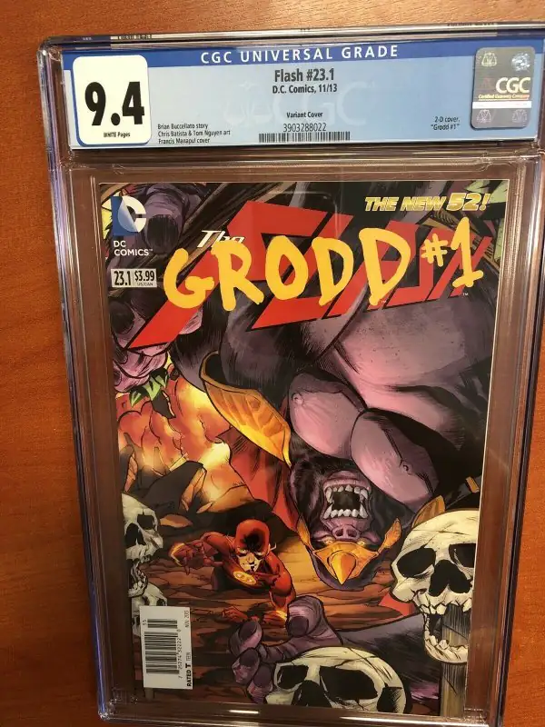 Flash #23.1 (DC Comics, 2013), CGC 9.4 graded comic book, Universal Blue label — front cover in its holder