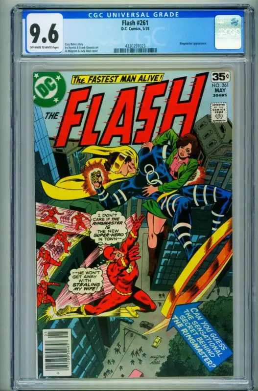 Flash #261 (DC Comics, 1978), CGC 9.6 graded comic book, Universal Blue label — front cover in its holder