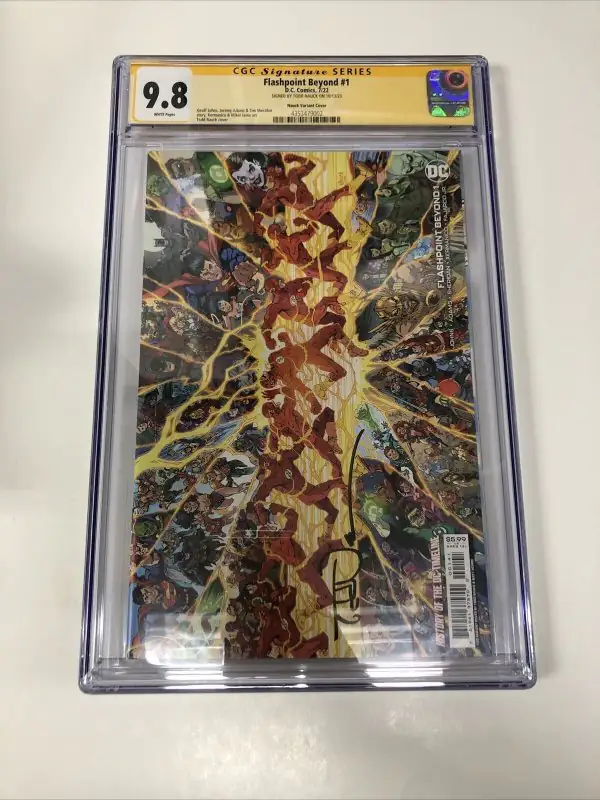Flashpoint Beyond #1 (DC Comics, 2022), CGC 9.8 graded comic book, Signature Series label — front cover in its holder