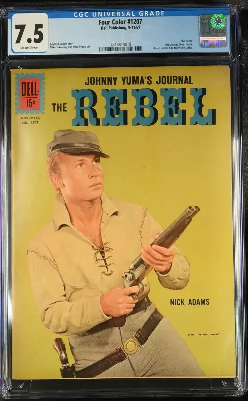 Four Color #1207 (Dell Comics, 1961), CGC 7.5 graded comic book, Universal Blue label — front cover in its holder