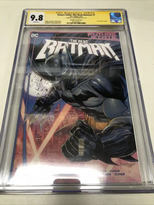 Future State: The Next Batman #1 (DC Comics, 2021), CGC 9.8 graded comic book, Signature Series label — front cover in its holder
