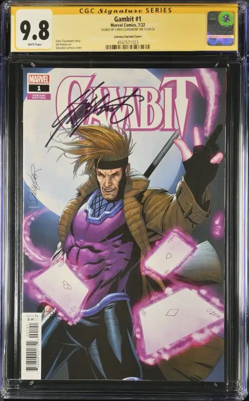 Gambit #1 (Marvel Comics, 2022), CGC 9.8 graded comic book, Signature Series label — front cover in its holder