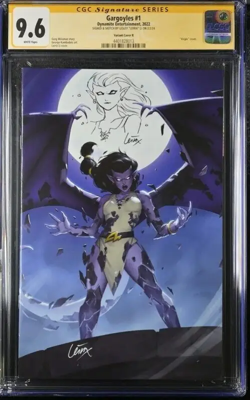 Gargoyles #1 (Dynamite Entertainment, 2022), CGC 9.6 graded comic book, Signature Series label — front cover in its holder