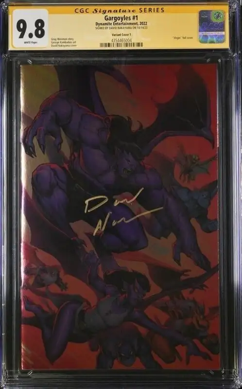 Gargoyles #1 (Dynamite Entertainment, 2022), CGC 9.8 graded comic book, Signature Series label — front cover in its holder