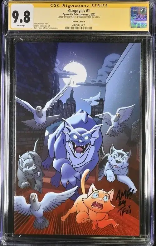 Gargoyles #1 (Dynamite Entertainment, 2022), CGC 9.8 graded comic book, Signature Series label — front cover in its holder