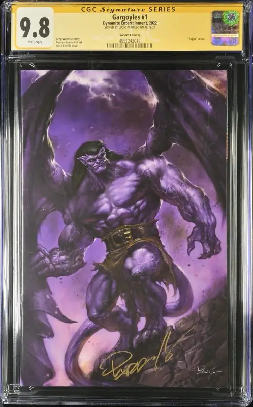 Gargoyles #1 (Dynamite Entertainment, 2022), CGC 9.8 graded comic book, Signature Series label — front cover in its holder