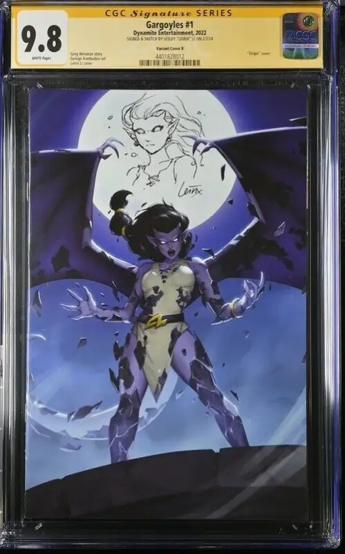 Gargoyles #1 (Dynamite Entertainment, 2022), CGC 9.8 graded comic book, Signature Series label — front cover in its holder