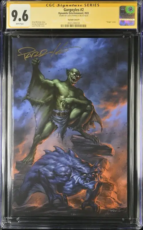 Gargoyles #2 (Dynamite Entertainment, 2022), CGC 9.6 graded comic book, Signature Series label — front cover in its holder