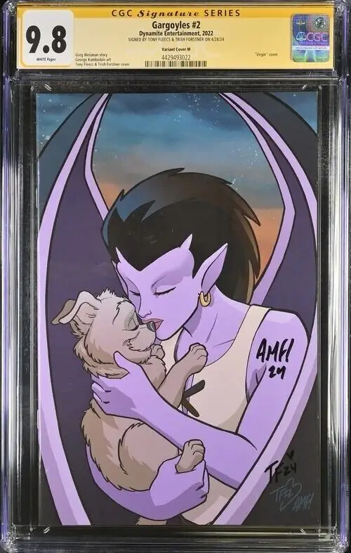 Gargoyles #2 (Dynamite Entertainment, 2022), CGC 9.8 graded comic book, Signature Series label — front cover in its holder