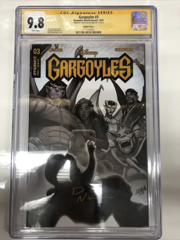Gargoyles #3 (Dynamite Entertainment, 2023), CGC 9.8 graded comic book, Signature Series label — front cover in its holder